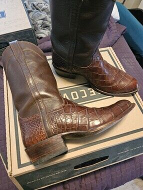 Men's Exoctic Alligator Belly  Western Boots